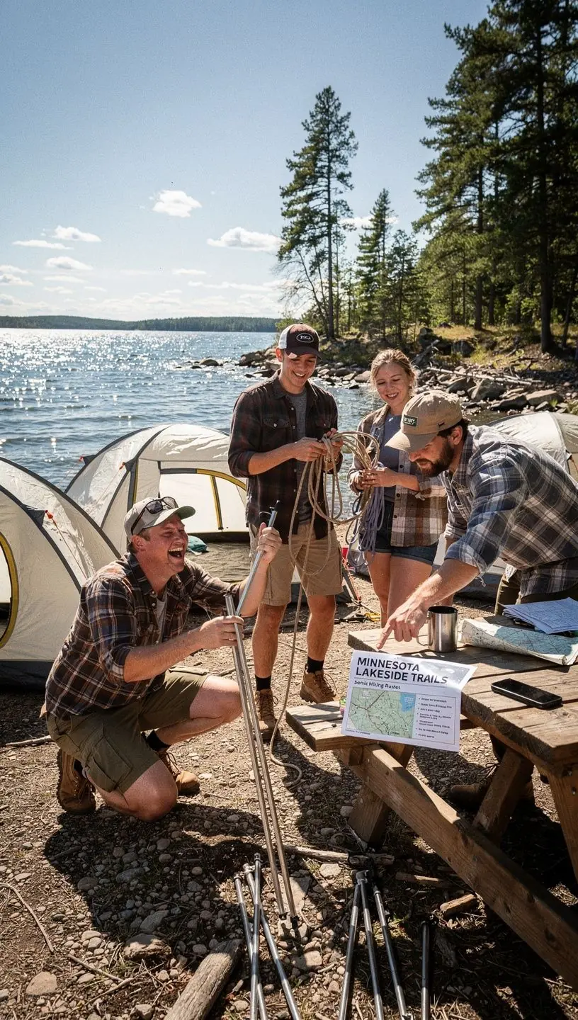 Семья делает фотографии на фоне величественных скал.